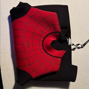 Red and Black Wetsuit Top
